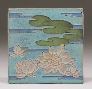 Van Briggle Waterlily Tile