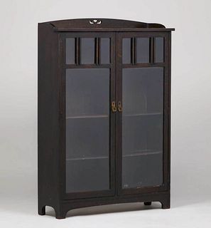 Grand Rapids Two-Door Bookcase c1910