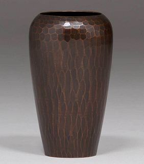 Roycroft Hammered Copper 4.75"h Vase c1920s