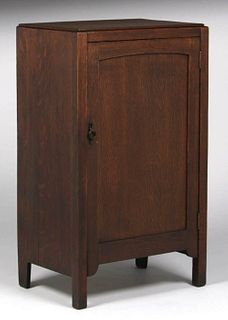 Grand Rapids One-Door Sheet Music Cabinet c1910