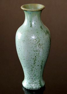 Fulper Pottery Leopardskin Glaze Vase c1910s