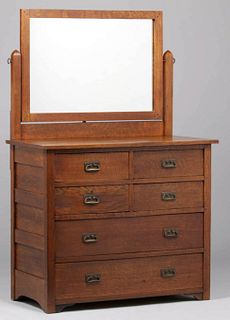 L&JG Stickley Onondaga Six-Drawer Dresser c1902-1904