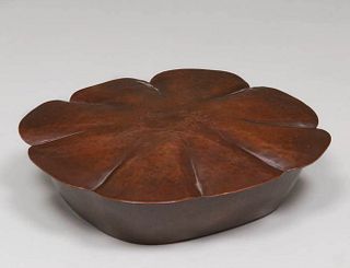 Marie Zimmermann Hammered Copper Covered Dish c1920s