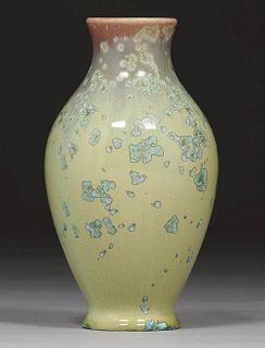 Thomas Gotham Crystalline Vase c1927