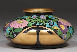 Arts & Crafts Decorated Vase c1905