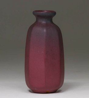 Van Briggle Eight-Sided Vase 1916