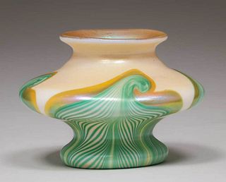 Union Glass Co Kew Blas Miniature Vase c1910
