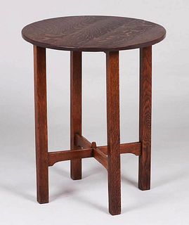 Gustav Stickley 24"d Lamp Table c1910-1912