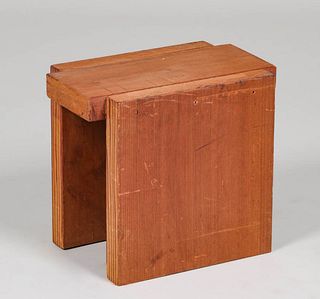 Berkeley Mid-Century Redwood Small Table c1950s