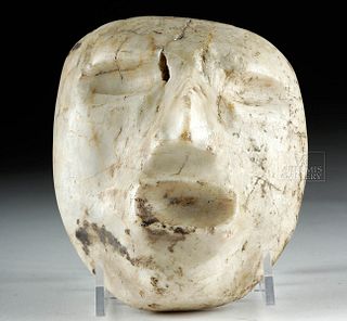 Guerrero Chontal White Marble Mask
