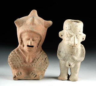 Museum-Exhibited Ecuadoran Pottery Figures (2)