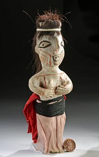 Early 20th C. Native American Yuma Clay Doll
