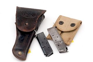 WWII Holster w/WWI Magazine Pouch for .45 Semi-Automatic Pistol 