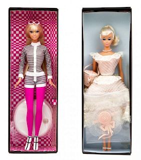 Two Gold Label BarbieCollector.com Barbies