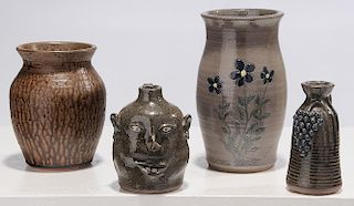 Four Pieces Meaders Family Pottery