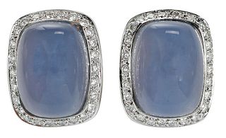 14kt. Diamond and Gemstone Earrings