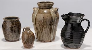 Four Pieces North Carolina Pottery