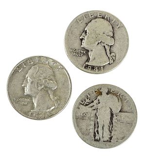 Over 525 Silver U.S. Quarters 