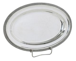 Oval Tiffany Sterling Footed Tray