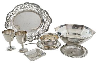 Six Pieces Tiffany Sterling Table Items