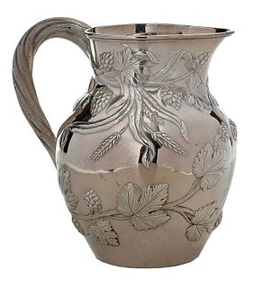 American Coin Silver E. Hersy Derby Water Pitcher