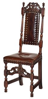 American William and Mary Upholstered Side Chair