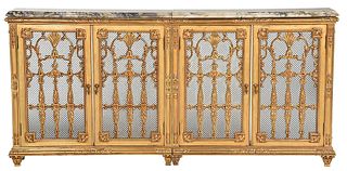 Neoclassical Style Carved Giltwood Radiator Cover