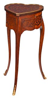 Louis XV Style Marquetry Inlaid Petite Commode