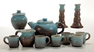 Pisgah Forest Pottery Tea Service