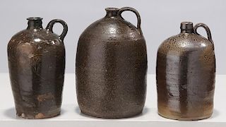 Three Early Stoneware Jugs