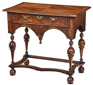 William and Mary Figured Walnut Dressing Table