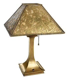 Tiffany Studios Gilt Bronze Desk Lamp 