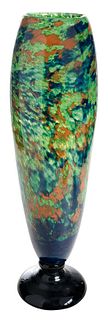 Monumental Charles Schneider Art Glass Vase 