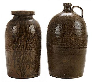 Catawba Valley Stoneware Jug and Jar