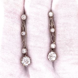 1920Õ Platinum Diamond EarringsÊ
