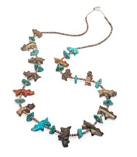 Leekya Deyuse, Attributed
(Zuni, 1889-1966)
Single-Strand Bear Fetish Necklace Lot is located and will ship from Denver, Coloradoot is located and wil