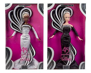 Three Collector Edition Bob Mackie 45th Anniversary Barbies
