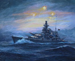 Brian Sanders (B. 1937) "The Scharnhorst"