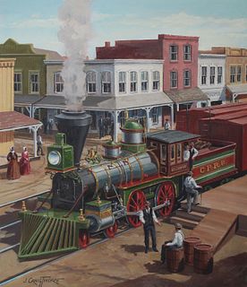J. Craig Thorpe (B. 1948) "California Locomotive"