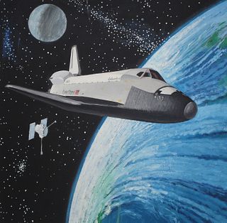 Jim Butcher (B. 1944) Space Shuttle Landing