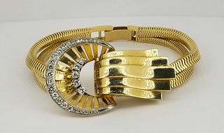 18K Gold Carl Bucherer Diamond Ladies Watch