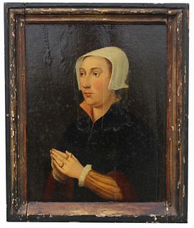 Exceptional 17th C. Dutch Portrait of a Woman