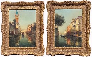 (2) Oliver D. Grover (1861-1927) Venice Paintings