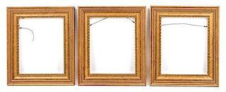 A Set of Six Giltwood Frames Height of each 15 3/8 x width 13 inches.