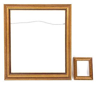 Two Giltwood Frames Height of larger 34 x with 30 1/4 inches.