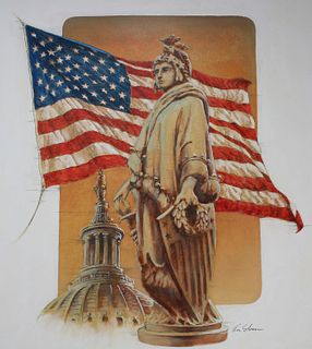 Ron Sloan (B. 1950) "Statue of Freedom"