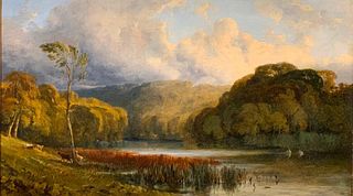 William James Muller Oil, Landscape Near Bristol, c. 1828