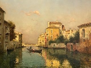 Joseph Antoine Bouvard Oil, Venice Canal