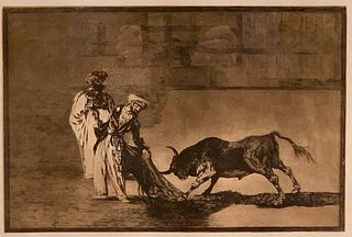 Francisco Jose de Goya y Lucientes, La Tauromaquia Etching