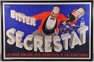Robert Wolfe (Robys) Bitter Secrestat Original Poster, ca. 1935